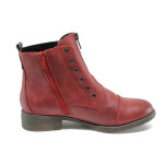 Винени дамски боти, здрава еко-кожа - всекидневни обувки за есента и зимата N 10009006