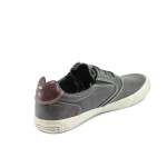 Сиви мъжки спортни обувки с мемори пяна, здрава еко-кожа - всекидневни обувки за есента и зимата N 10009022