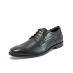 Черни ортопедични мъжки обувки, естествена кожа - официални обувки за есента и зимата N 10009029