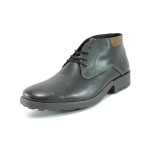 Черни мъжки боти, естествена кожа - всекидневни обувки за есента и зимата N 10009088