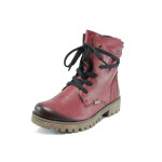 Винени дамски боти, здрава еко-кожа - всекидневни обувки за есента и зимата N 10009307