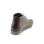 Кафяви мъжки боти, естествена кожа - всекидневни обувки за есента и зимата N 10009333