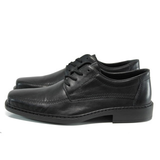 Черни мъжки обувки, естествена кожа - всекидневни обувки за есента и зимата N 10009426