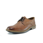 Кафяви мъжки обувки, естествена кожа - всекидневни обувки за есента и зимата N 10009460