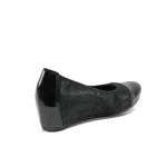 Черни дамски обувки с платформа, естествена кожа - всекидневни обувки за есента и зимата N 10009530
