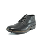 Черни мъжки боти, естествена кожа - всекидневни обувки за есента и зимата N 10009536