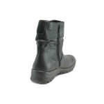 Черни дамски боти, естествена кожа - всекидневни обувки за есента и зимата N 10009554