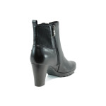 Черни дамски боти, естествена кожа и еко-кожа - официални обувки за есента и зимата N 10009589