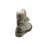 Винени дамски боти, здрава еко-кожа - всекидневни обувки за есента и зимата N 10009624