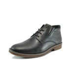 Черни мъжки боти, естествена кожа - всекидневни обувки за есента и зимата N 10009629