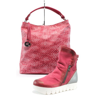 Розов комплект обувки и чанта - удобство и стил за пролетта и лятото N 10008036