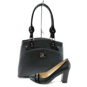 Черен комплект обувки и чанта - удобство и стил за вашето ежедневие N 10008211