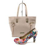 Розов комплект обувки и чанта - удобство и стил за пролетта и есента N 10008233