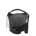 Черен комплект обувки и чанта - елегантен стил за вашето ежедневие N 10009334