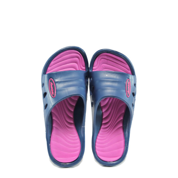 Сини джапанки, pvc материя - ежедневни обувки за целогодишно ползване N 100010421