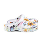 Бели джапанки, pvc материя - всекидневни обувки за пролетта и лятото N 100010979