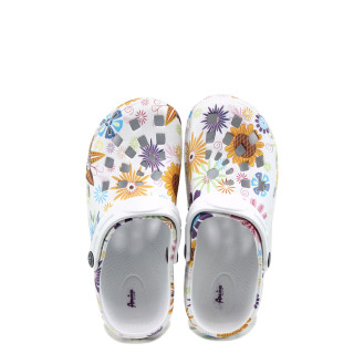 Бели джапанки, pvc материя - ежедневни обувки за лятото N 100010425