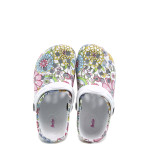Бели джапанки, pvc материя - ежедневни обувки за лятото N 100010426