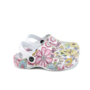 Бели джапанки, pvc материя - всекидневни обувки за пролетта и лятото N 100010978