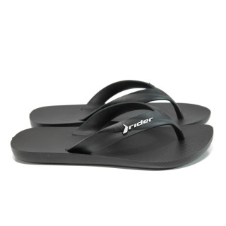 Черни мъжки чехли, pvc материя - ежедневни обувки за лятото N 100010699