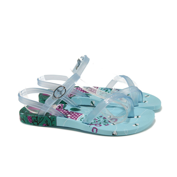 СветлоСини анатомични детски сандали, pvc материя - ежедневни обувки за лятото N 100010704