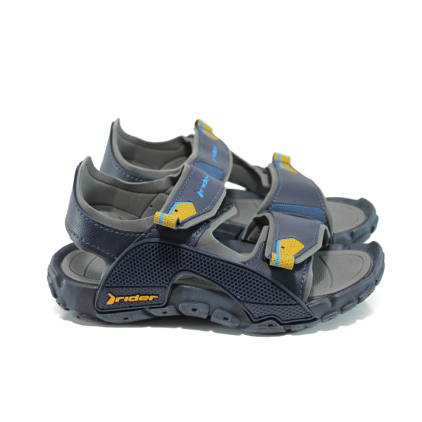 Сини детски сандали, pvc материя - ежедневни обувки за лятото N 100010751