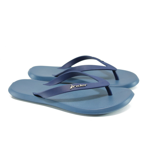Сини анатомични мъжки чехли, pvc материя - ежедневни обувки за лятото N 100010737