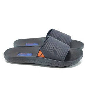 Сини анатомични мъжки чехли, pvc материя - ежедневни обувки за лятото N 100010746