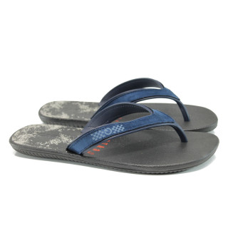 Сини мъжки чехли, pvc материя - ежедневни обувки за лятото N 100010744