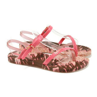 Розови анатомични дамски сандали, pvc материя - ежедневни обувки за лятото N 100010729