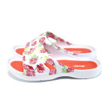 Бели дамски чехли, pvc материя - всекидневни обувки за лятото N 100010893