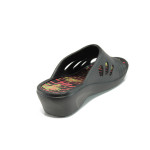 Черни дамски чехли, pvc материя - всекидневни обувки за лятото N 100010890