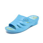 Сини дамски чехли, pvc материя - всекидневни обувки за лятото N 100010891