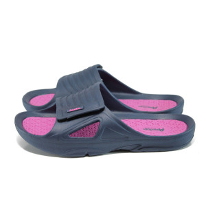 Тъмносини анатомични джапанки, pvc материя - ежедневни обувки за лятото N 100010981