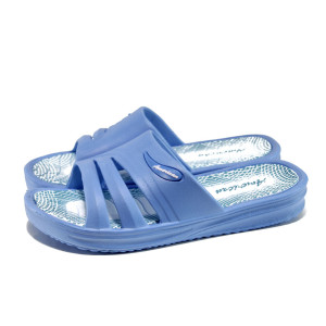 Светлосини джапанки, pvc материя - ежедневни обувки за лятото N 100010982