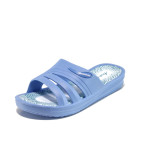 Светлосини джапанки, pvc материя - ежедневни обувки за лятото N 100010982
