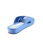 Светлосини джапанки, pvc материя - ежедневни обувки за лятото N 100010982
