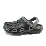 Черни мъжки чехли, pvc материя - всекидневни обувки за лятото N 100010936