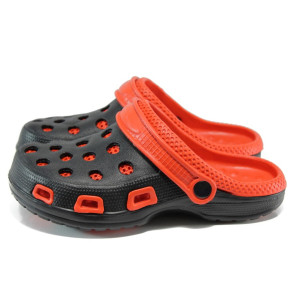 Черни дамски чехли, pvc материя - всекидневни обувки за лятото N 100010934