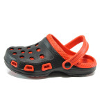 Черни дамски чехли, pvc материя - всекидневни обувки за лятото N 100010934