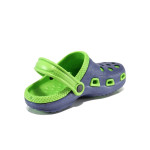 Сини дамски чехли, pvc материя - всекидневни обувки за лятото N 100010935