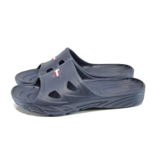 Тъмносини анатомични джапанки, pvc материя - ежедневни обувки за лятото N 100010989