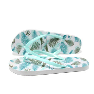 Зелени джапанки, pvc материя - ежедневни обувки за лятото N 100011155