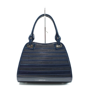 Синя дамска чанта, еко-кожа и лачена еко-кожа - удобство и стил за вашето ежедневие N 10009979