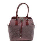 Винена дамска чанта, здрава еко-кожа - удобство и стил за вашето ежедневие N 10009968