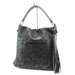Сива дамска чанта, здрава еко-кожа - удобство и стил за вашето ежедневие N 10009981