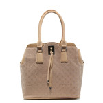 Розова дамска чанта, здрава еко-кожа - удобство и стил за вашето ежедневие N 100010855