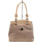 Розова дамска чанта, здрава еко-кожа - удобство и стил за вашето ежедневие N 100010875