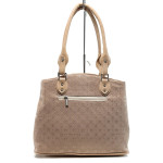 Розова дамска чанта, здрава еко-кожа - удобство и стил за вашето ежедневие N 100010875