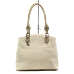 Бежова дамска чанта, здрава еко-кожа - удобство и стил за вашето ежедневие N 100010876